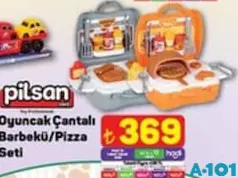 PİLSAN OYUNCAK ÇANTALI BARBEKÜ/PİZZA SETİ